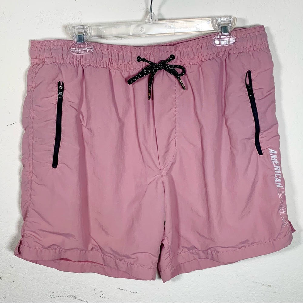 American Eagle 8” Swim Trunks Shorts Rose/Mauve